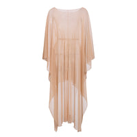 Sheer Knit Long Cardigan Cover-Up