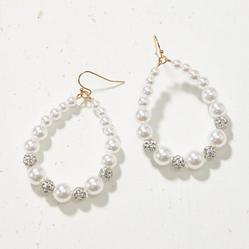 Christmas Ball Ornaments Teardrop Earrings
