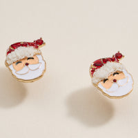 Christmas Santa Claus Stud Earrings