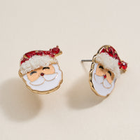 Christmas Santa Claus Stud Earrings