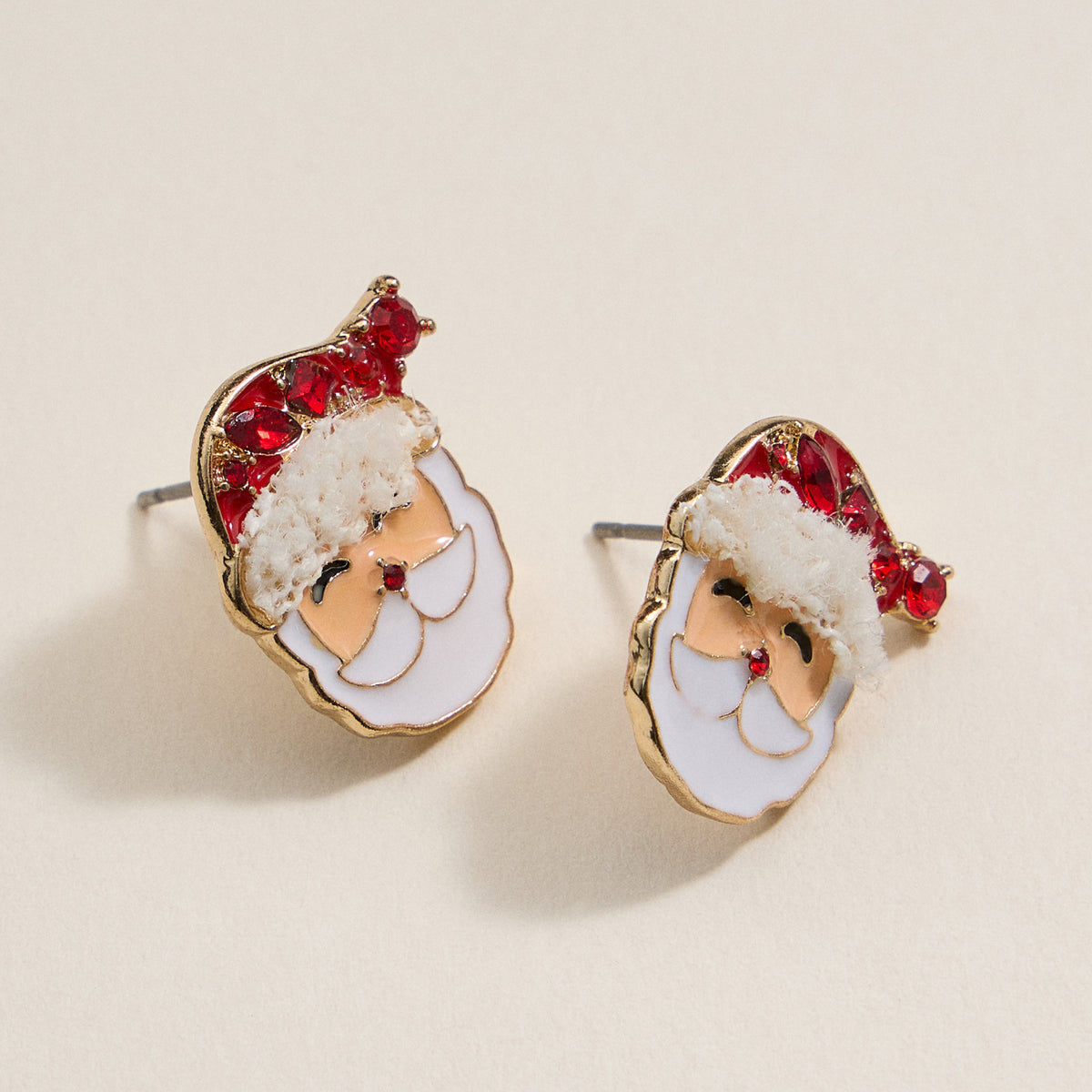 Christmas Santa Claus Stud Earrings