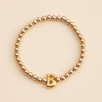 Bubble Letters Beaded Stretch Bracelet 16 Assorted Pack