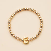 Bubble Letters Beaded Stretch Bracelet 16 Assorted Pack
