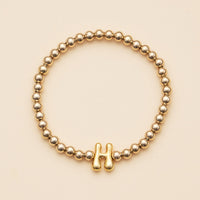 Bubble Letters Beaded Stretch Bracelet 16 Assorted Pack