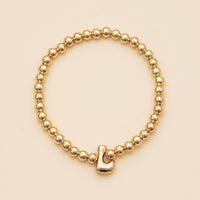 Bubble Letters Beaded Stretch Bracelet 16 Assorted Pack