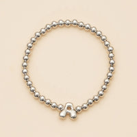 Bubble Letters Beaded Stretch Bracelet 16 Assorted Pack