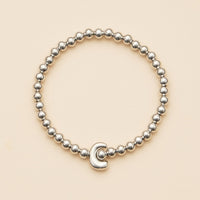 Bubble Letters Beaded Stretch Bracelet 16 Assorted Pack