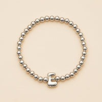 Bubble Letters Beaded Stretch Bracelet 16 Assorted Pack