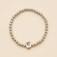 Bubble Letters Beaded Stretch Bracelet 16 Assorted Pack