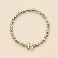 Bubble Letters Beaded Stretch Bracelet 16 Assorted Pack