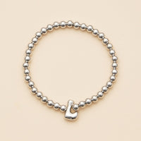 Bubble Letters Beaded Stretch Bracelet 16 Assorted Pack