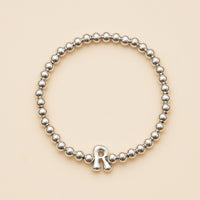 Bubble Letters Beaded Stretch Bracelet 16 Assorted Pack
