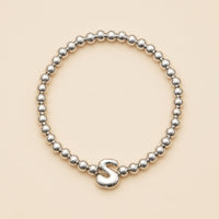 Bubble Letters Beaded Stretch Bracelet 16 Assorted Pack