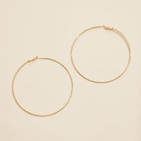 Textured Twist Hoop Earrings | Gold & Silver