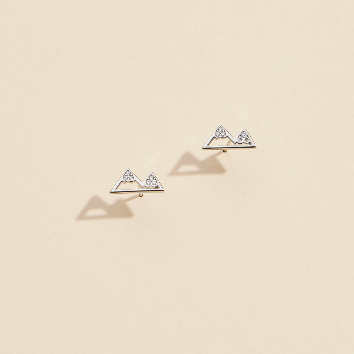 Mountain Gold Dip Stud Earrings