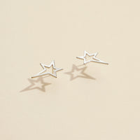 Star Gold Dip Stud Earrings