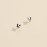 Butterfly Gold Dip Stud Earrings
