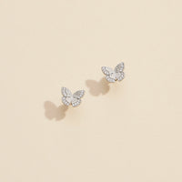 Butterfly Gold Dip Stud Earrings