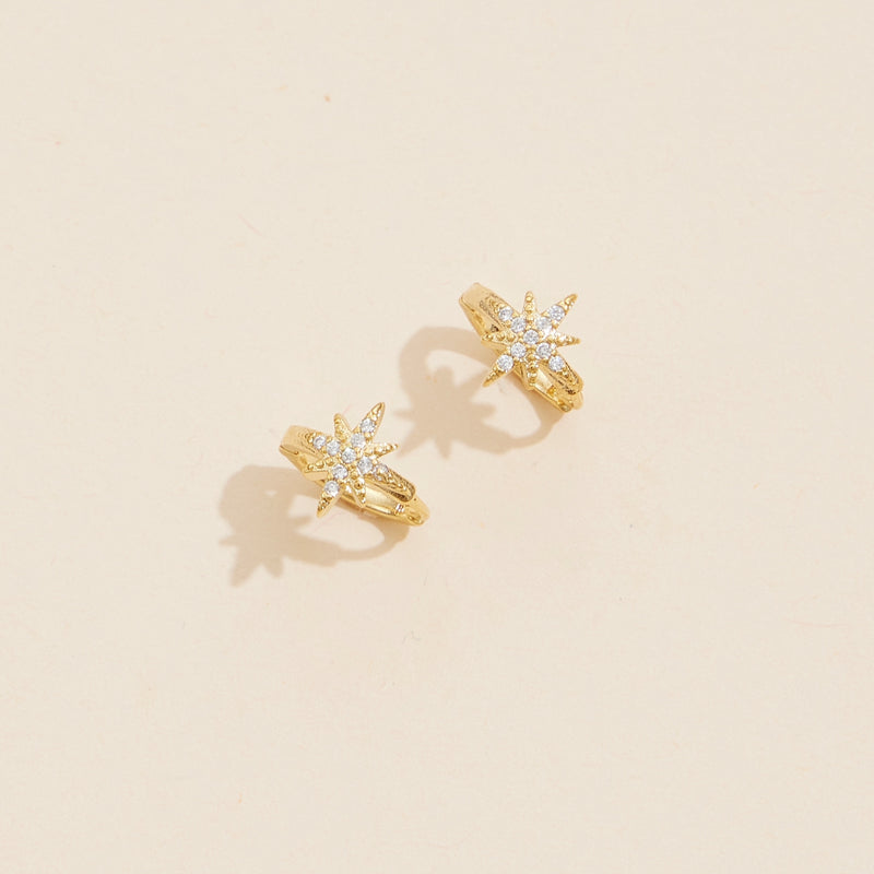 Northern Star 18K Gold Dip Basic Hoop Earrings