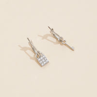 Key & Lock 18K Gold Dip Basic Hoop Earrings