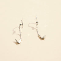 Butterfly Charm Gold Dip Dangling Earrings