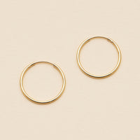 Classic Hoop Earrings | 18K Gold Dipped Jewelry