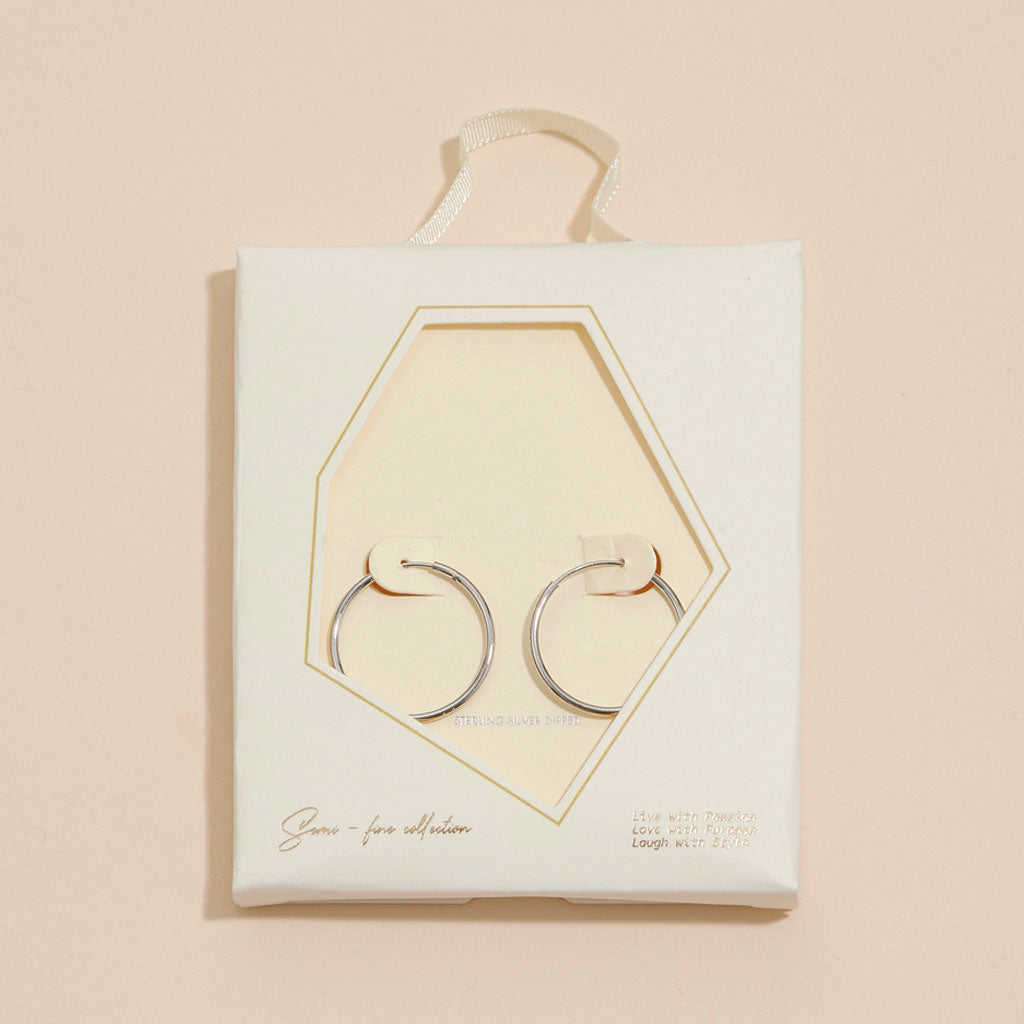 Classic Hoop Earrings | 18K Gold Dipped Jewelry
