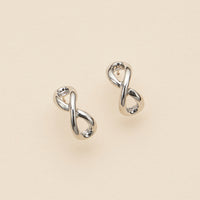 Infinity 18K Gold Dip Hoop Earrings