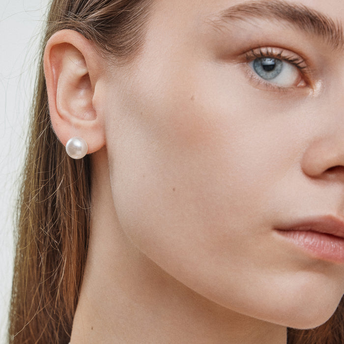 10 mm Classic Extra Large Pearl Stud Earrings