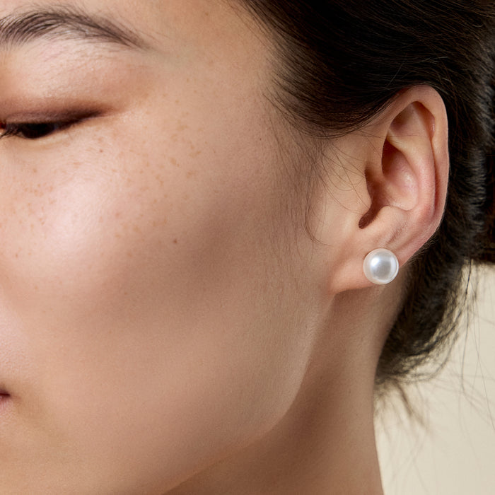 10 mm Classic Extra Large Pearl Stud Earrings