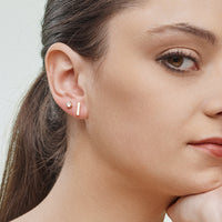 18K Gold Dipped Minimalist 6-Pair Geometric Gold Stud Earring Set – Modern and Chic Designs