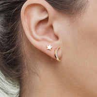 Celestial 18K Gold Dipped Earring Set -Piece Moon, Star, & Sun