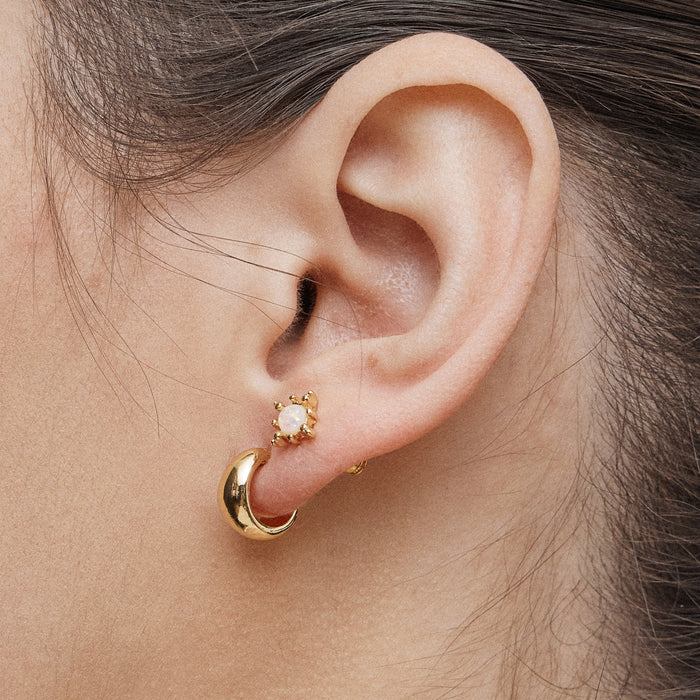 Celestial 18K Gold Dipped Earring Set -Piece Moon, Star, & Sun