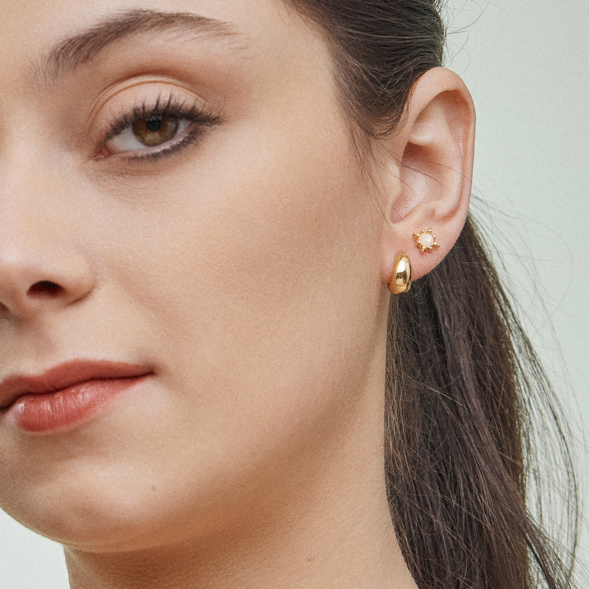 Celestial 18K Gold Dipped Earring Set -Piece Moon, Star, & Sun