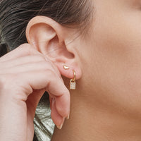 12-Piece Gold & Silver Earring Set – Lock, Key, Heart & Pearl Jewelry Collection 18K Gold Dipped