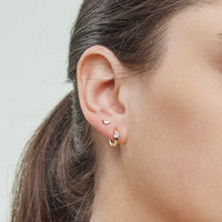 12-Piece Gold Earring Set – Heart, Pearl, Knot, & Hoop Jewelry Collection (18K Gold Dipped)