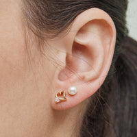 12-Piece Gold Earring Set – Heart, Pearl, Knot, & Hoop Jewelry Collection (18K Gold Dipped)