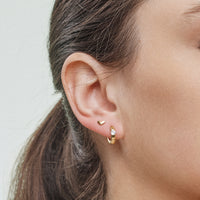 12-Piece Gold Earring Set – Heart, Pearl, Knot, & Hoop Jewelry Collection (18K Gold Dipped)