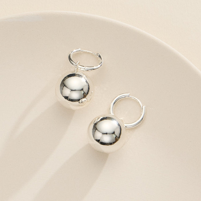 Gold-dip Ball Hoop Earrings | Timeless and Elegant Jewelry