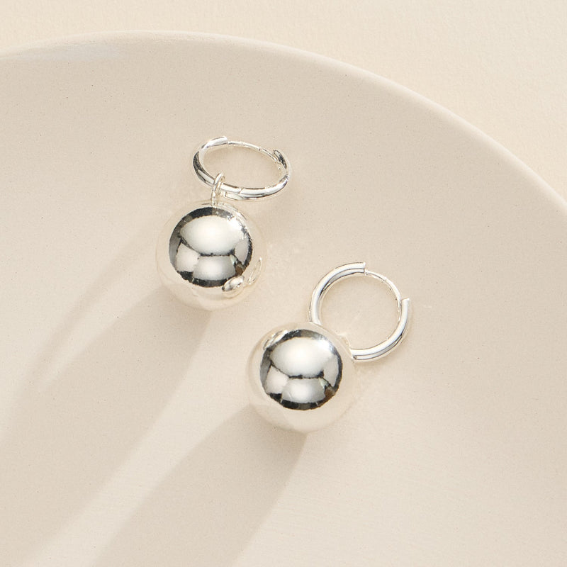 Gold-dip Ball Hoop Earrings | Timeless and Elegant Jewelry