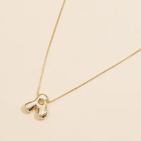 16 Assorted Pack of Bubble Design Initial Short Necklaces