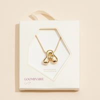 16 Assorted Pack of Bubble Design Initial Short Necklaces