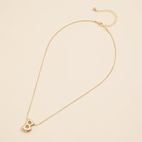 16 Assorted Pack of Bubble Design Initial Short Necklaces