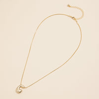 16 Assorted Pack of Bubble Design Initial Short Necklaces