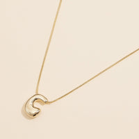 16 Assorted Pack of Bubble Design Initial Short Necklaces