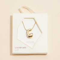 16 Assorted Pack of Bubble Design Initial Short Necklaces