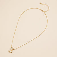 16 Assorted Pack of Bubble Design Initial Short Necklaces
