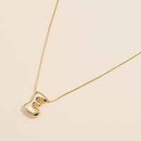 16 Assorted Pack of Bubble Design Initial Short Necklaces