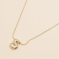 16 Assorted Pack of Bubble Design Initial Short Necklaces