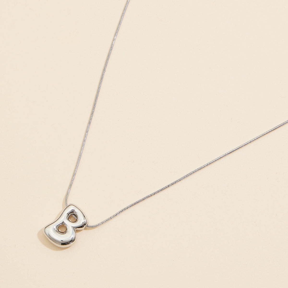 16 Assorted Pack of Bubble Design Initial Short Necklaces